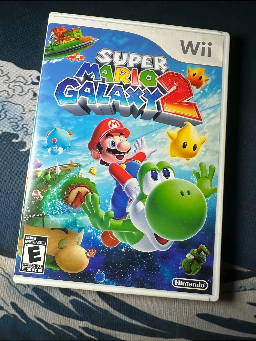 Nintendo Super Mario Galaxy 2 – Blue, Green & Yellow Cover Art
